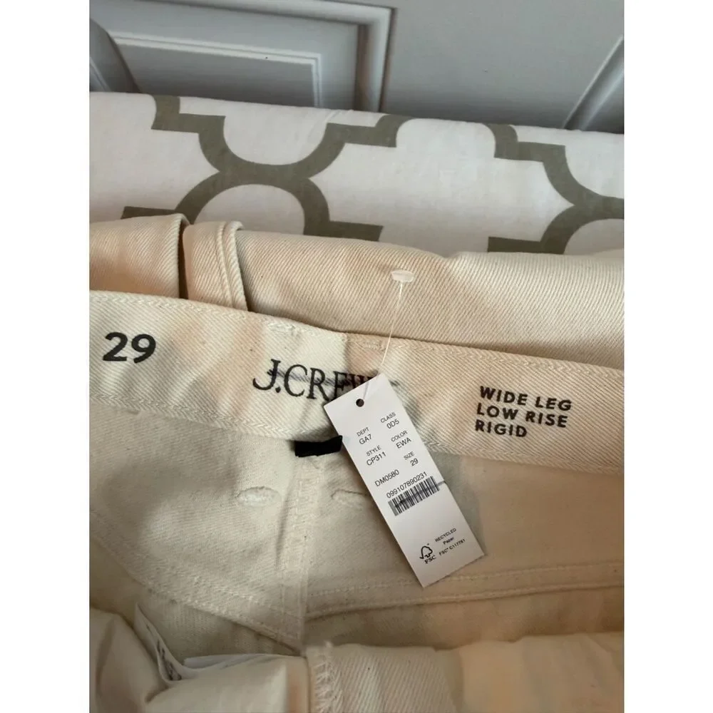 J.Crew Utility low-rise wide-leg jean NWT Size 29